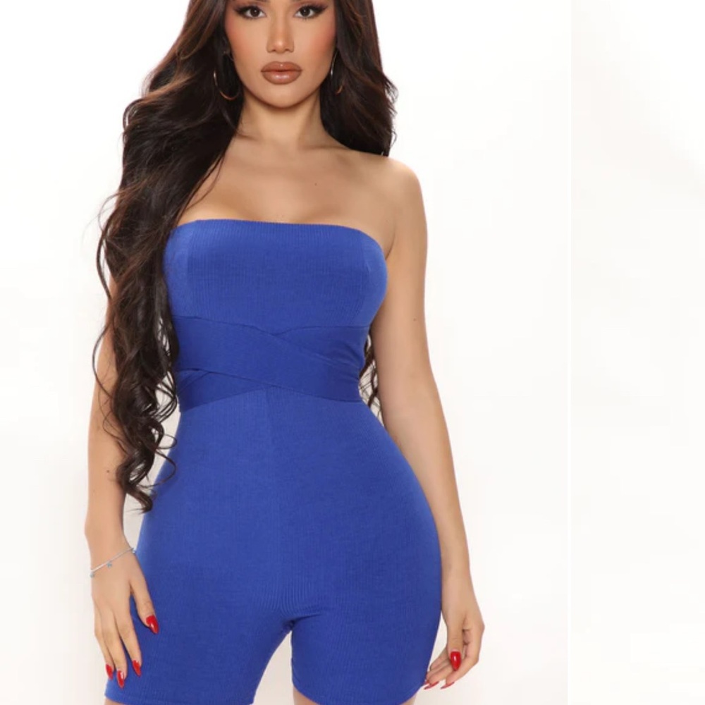 Fashion Nova Tube Top Romper